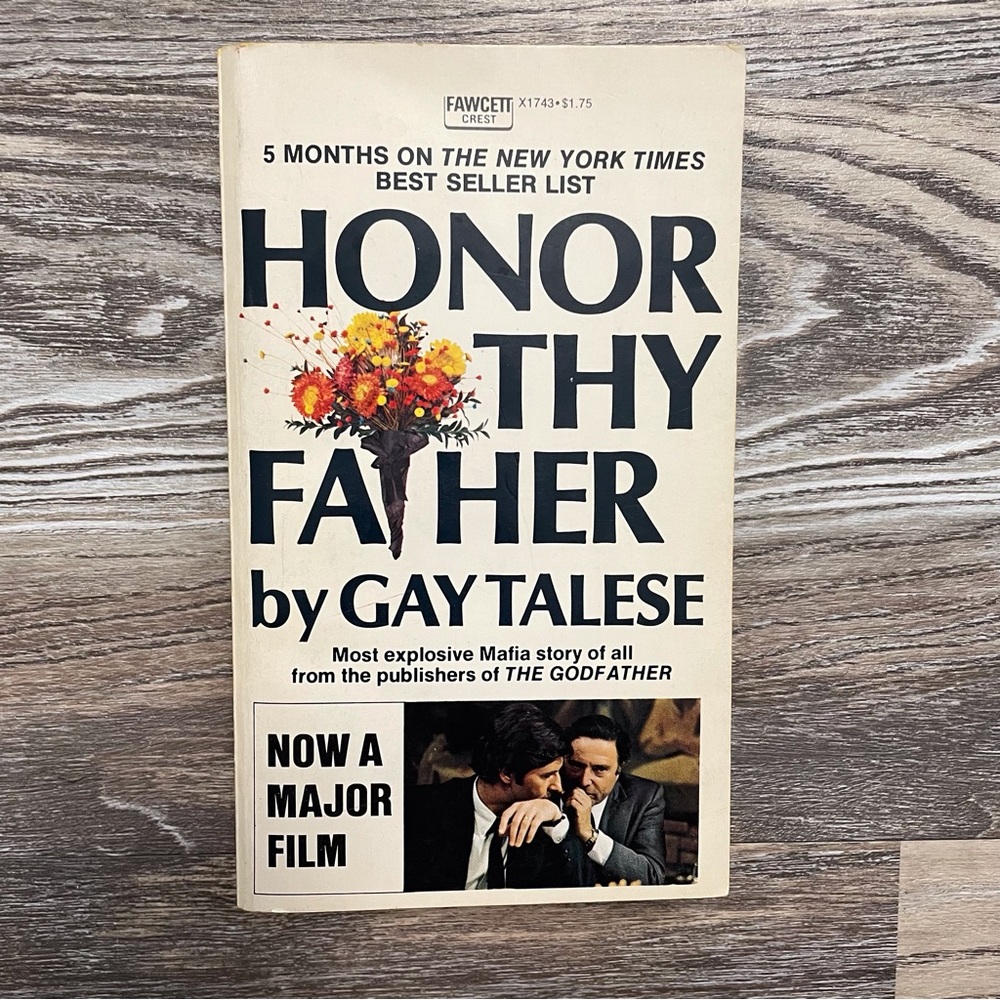 Gay Takese Honor Thy Father Paperback Book